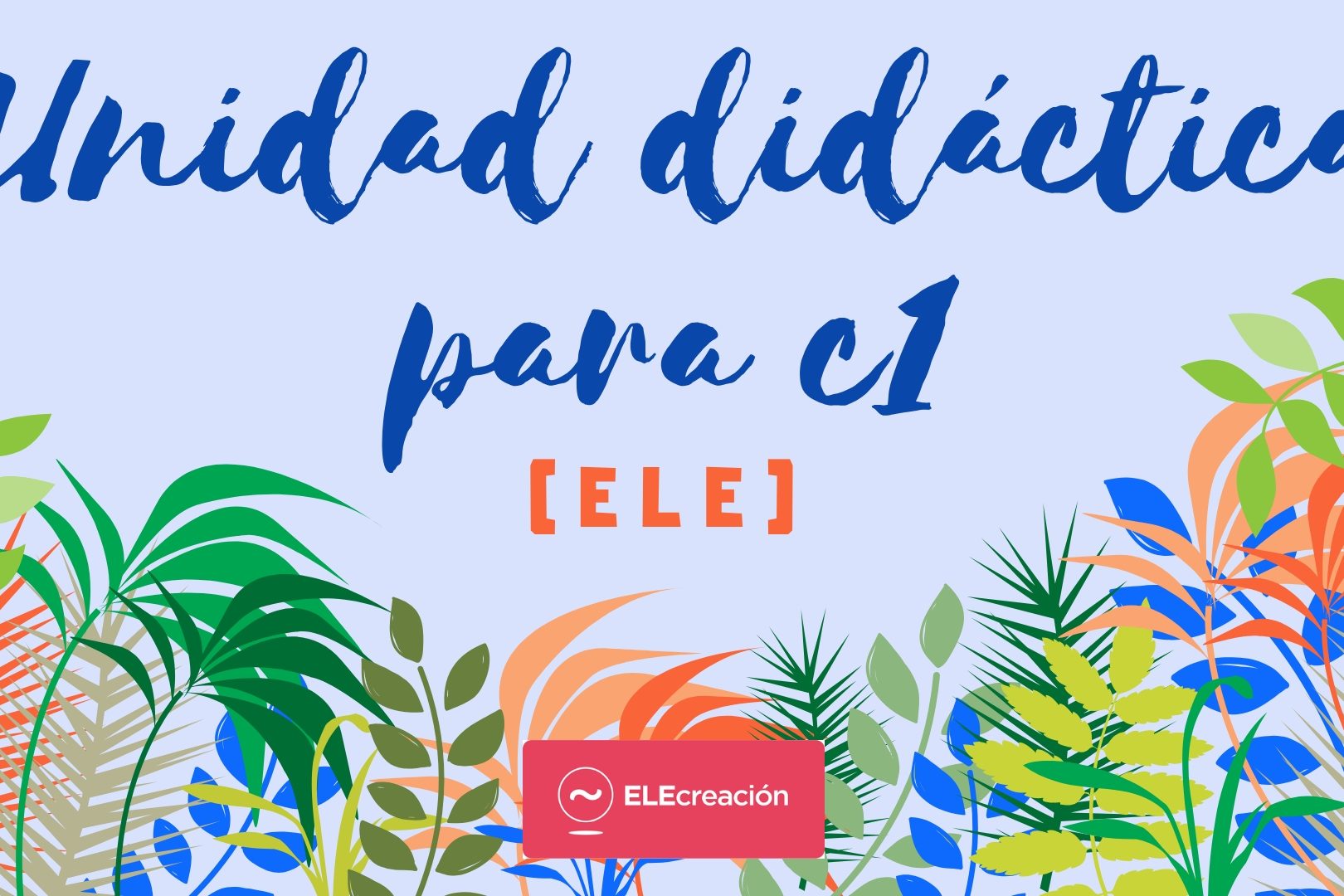 Unidad didáctica para c1